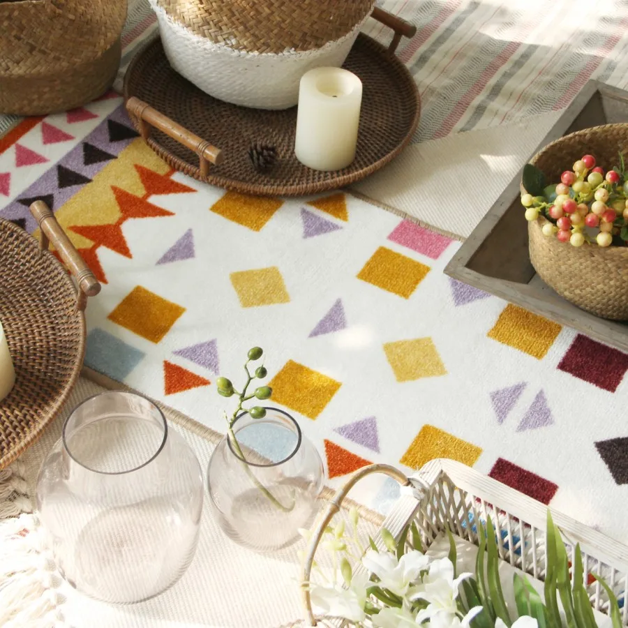 Collalily, хит, скандинавский ковер для гостиной, геометрический, индийский, марокканский, ковер в клетку, полосатый, кухонный коврик, французский прикроватный коврик, современные ковры