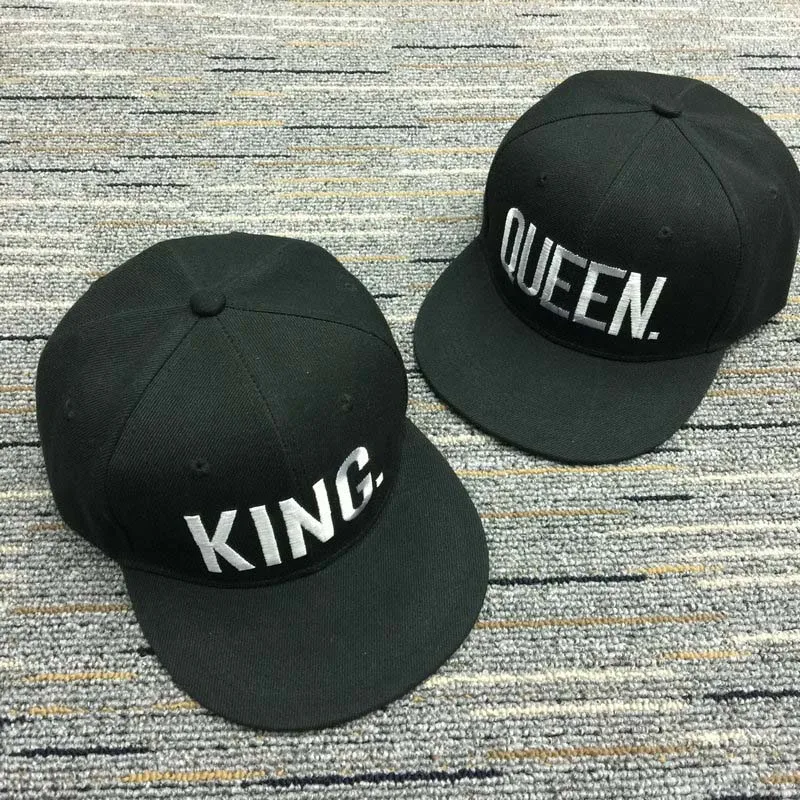 Sweetheart KING GUEEN Letter Cap Lovers Embroidered Adjustable Baseball Hat Unisex Creative Fashion Outdoor Snapback Cap CP0052 (8)