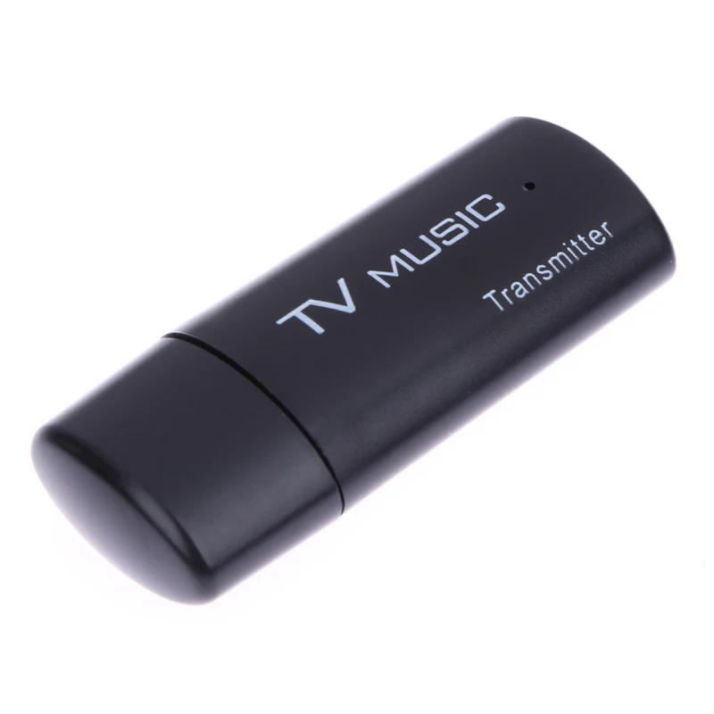 Черный USB Bluetooth аудио передатчик беспроводной стерео Bluetooth Музыкальная Коробка Ключ адаптер для ТВ MP3 ПК