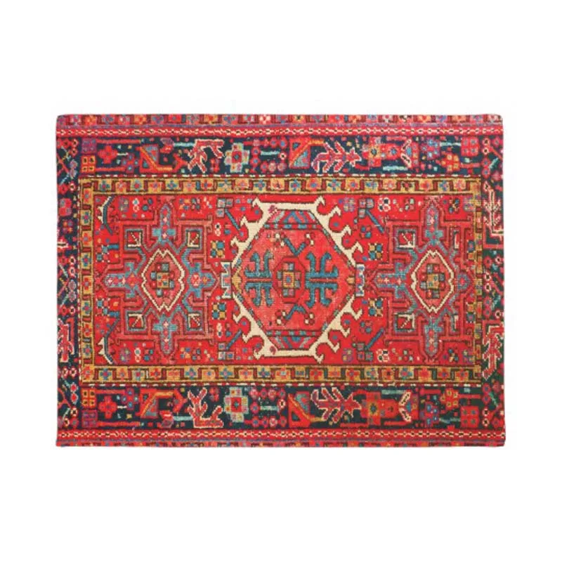 Персидский ковер, Восточный ковер, красный домашний декор, входной нескользящий дверной коврик, резиновый моющийся напольный ковер для дома - Цвет: Белый