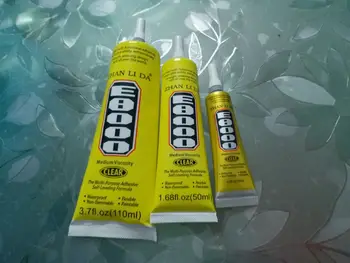 

ZHANLIDA 110-50- 15ml 3pc E8000 Clear Adhesive Sealant Glue for DIY Diamond Clothes Shoes Paste Jewelry Craft