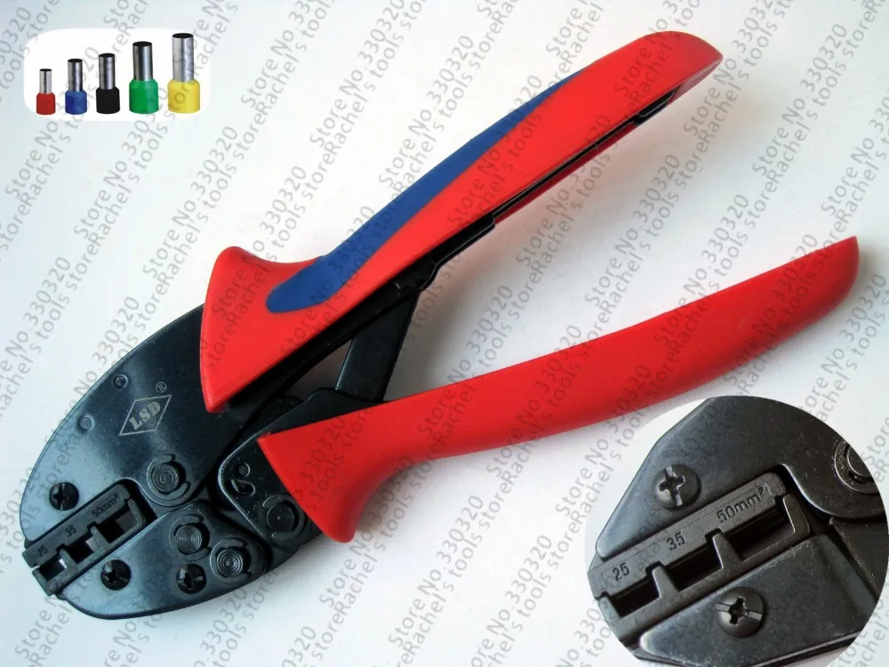Buy cable ferrules crimping tool for 25 50mm2 wire