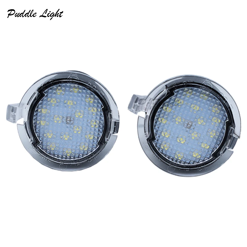 

2Pcs LED Under Side Mirror Puddle Light Lamp for Ford Edge Explorer Mondeo Taurus F-150 S-Max 2015 Mustang Fusion