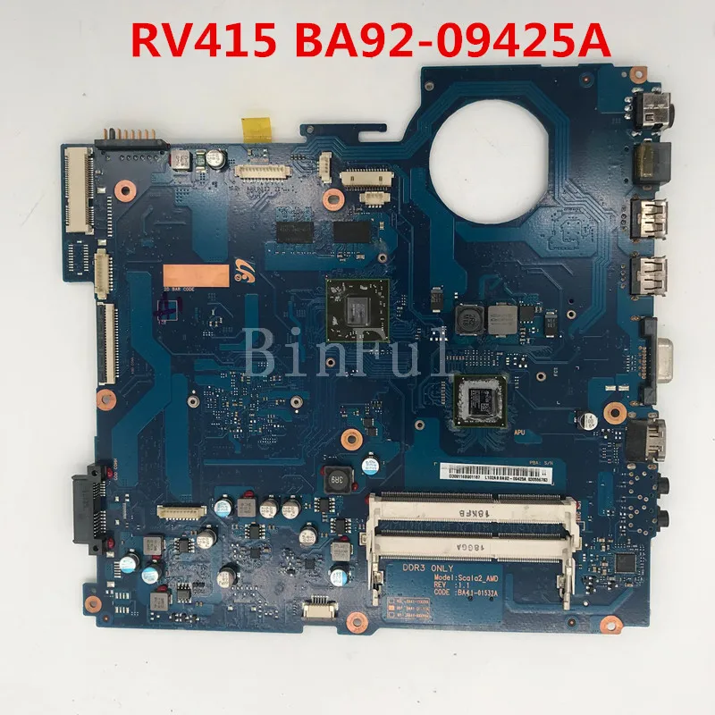 Высокое качество для RV415 Материнская плата ноутбука BA41-01534A BA92-09425A DDR3 100% Полная