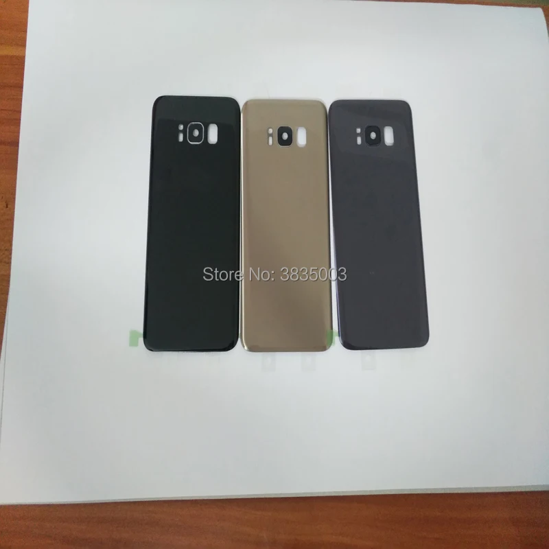 Для Samsung Galaxy S8 G950F плюс G9550 сзади Батарея крышка Дверь задняя Стекло Корпус случае