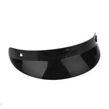 3-Snap Motorcycle Cycling Helmet Peak Top Open Face Sun Shade Visor Shield Black