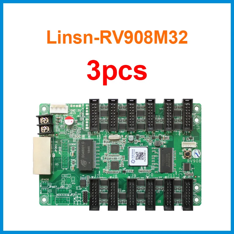 3 шт. Linsn RV908 RV908M32 приемная карта работает с ts802d для наружного дисплея светодиодная