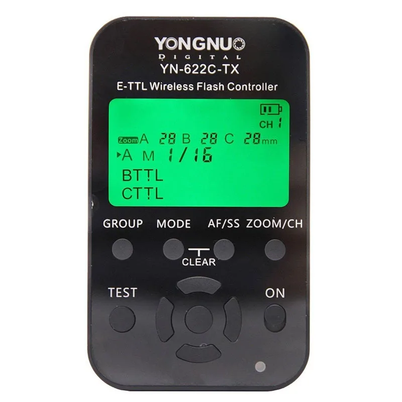 Yongnuo YN-622C-TX YN622C-TX ЖК-I-TTL беспроводной триггер контроллер передатчик для YN-622C приемопередатчик для Canon