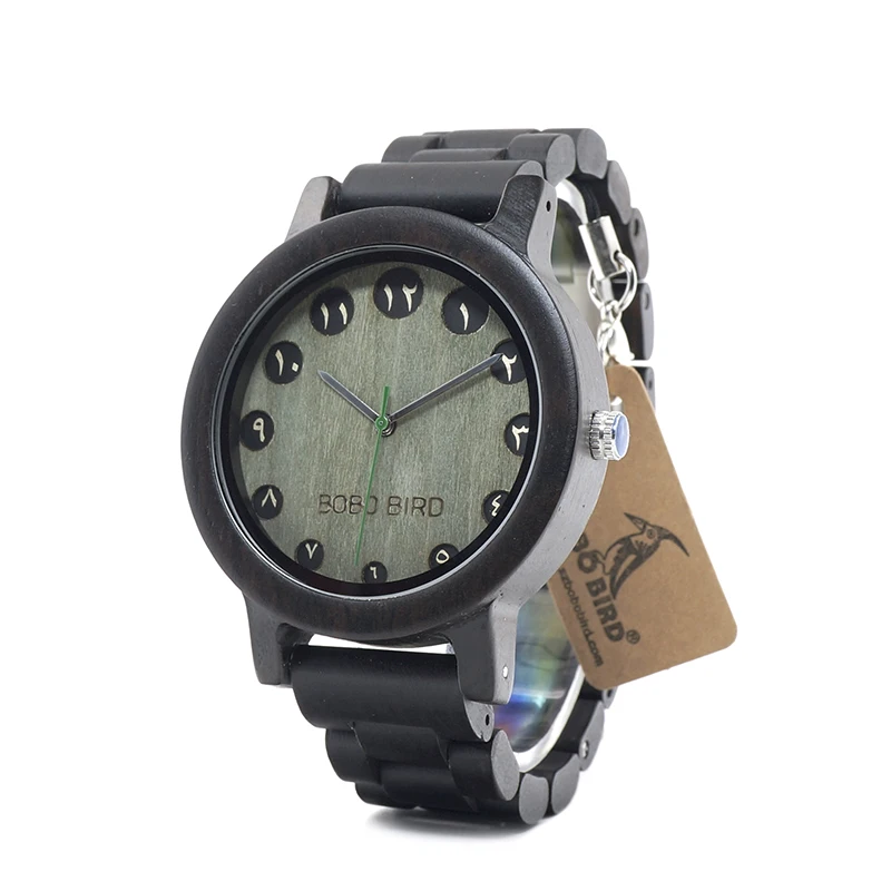 BOBO BIRD Wooden Men Watches Arabic Numerals Display Bamboo Watch relojies hombre clock as Gift in wood box custom logo BOBO BIRD Wooden Men Watches Arabic Numerals Display Bamboo Watch relojies hombre clock as Gift in wood box custom logo