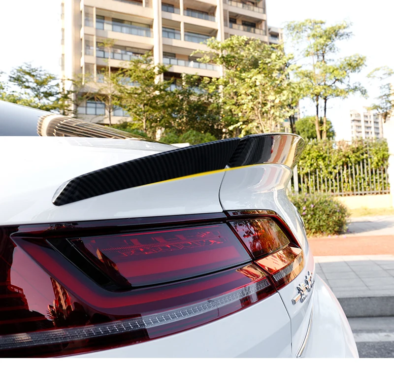 Для Volkswagen Passat CC автомобиль ABS пластик углеродное волокно узор задний хвост коробка крыло автомобиля спойлер автозапчасти