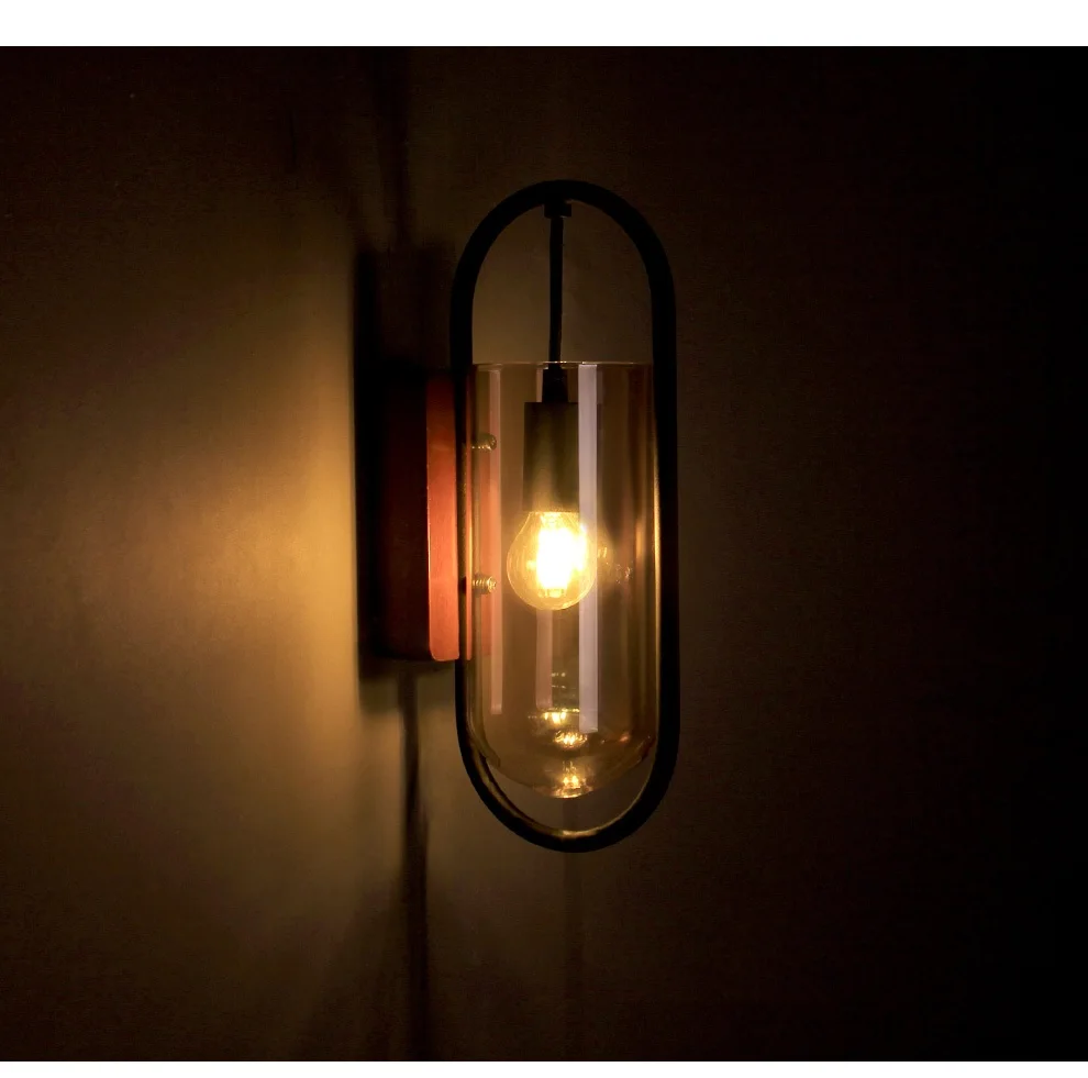 Творческий стеклянный настенный светильник спальня Wandlamp модные железсветодиодный светодиодные Настенные светильники рядом с