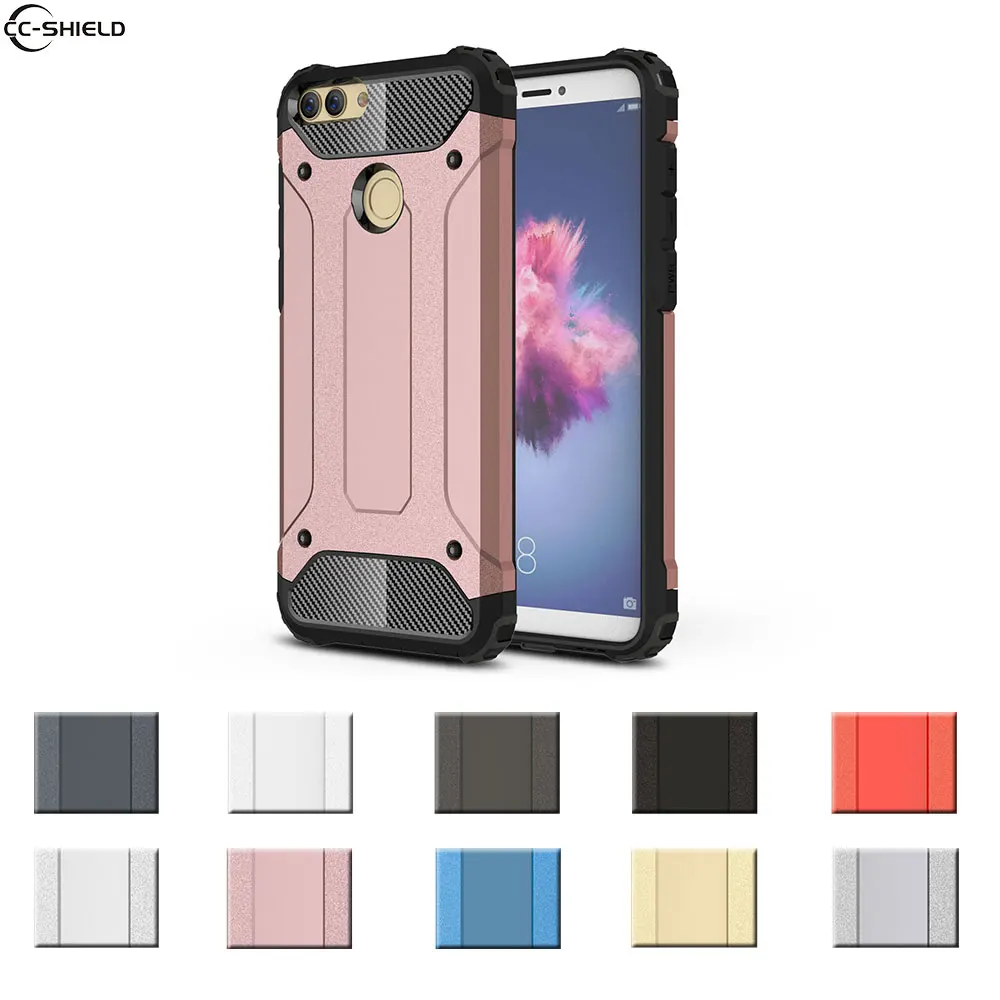 Подходящий чехол для Huawei Enjoy 7 S FIG-LX1 FIG-l21 бампер бронированный телефона Silikon TPU P smart