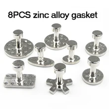 8Pcs Car Zinc alloy Glue Puller Tabs Glue Pulling Tabs auto body Dent Removal Hand Tool