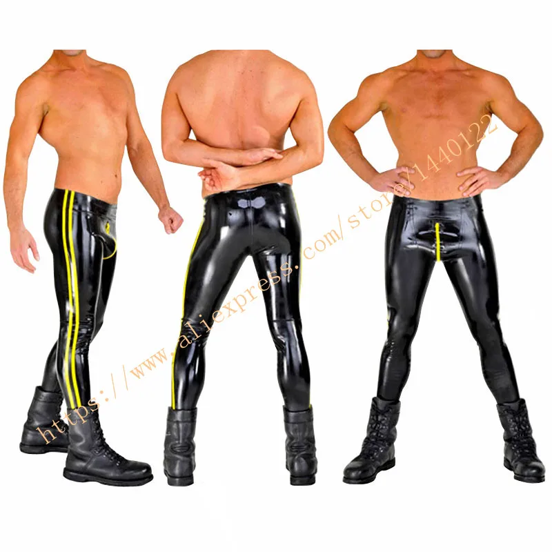 Модные латексные брюки Gar men ts резиновые брюки для мужчин LTM016