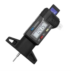 ABS Digital Tire Tread Depth Gauge Meter Measurer 0-25.4mm 0-1 Inch With Batteries High Accuracy