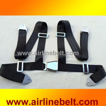 

Full stainless Antirust Aircraft buckle H-Style 4-points racing seat belt outdoor airplane buckle car Safety seat belt Harness