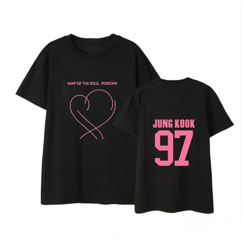 

kpop Bangtan Boys T-shirt map of the soul persona summer new short-sleeved Tshirt men and women k-pop korean tops k pop tees