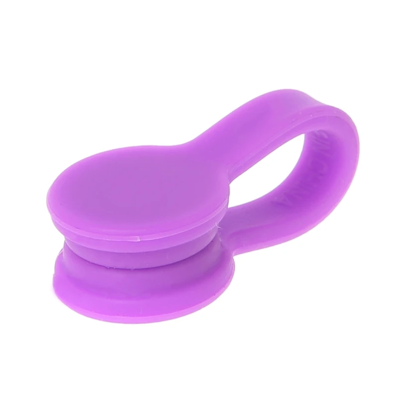 E-Clip Магнитный кабель Winder наушники обернуть шнур Органайзер мягкий силиконовый - Цвет: Purple