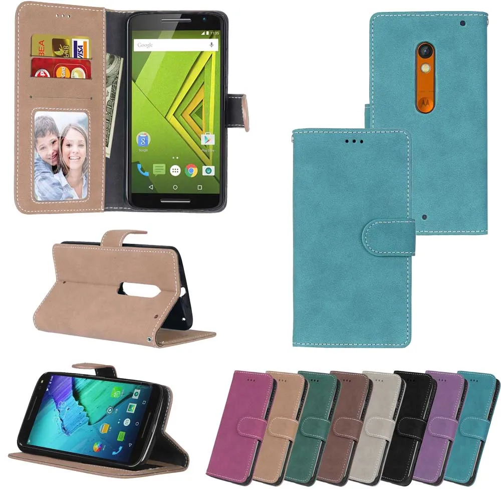 

Luxury Leather Flip Phone Case For Motorola Moto G3 G4 G5 plus X play E2 E3 X style M Z play X3 Wallet Stand Cover card case