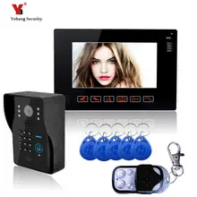 Yobang Security 9 Inch Video Intercom Night Vision Touch Buttion Video Door Phone Apartment Doorbell Intercom 5pcs RFID card