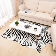 104*200 см Зебра печатного ковер из искусственной кожи Rugs шкуры животных натуральный Форма ковры декоративные коврики Костюмы съемки реквизит