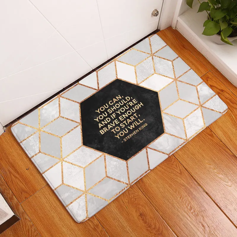 Monily скандинавские водонепроницаемые противоскользящие геометрические дверные