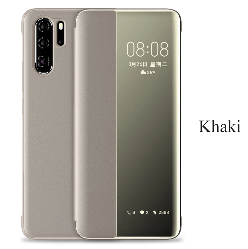 Для huawei P30 Pro Флип кожаный чехол Smart Touch View Window Cover для huawei P30 P30Pro полная защита Funda Capa