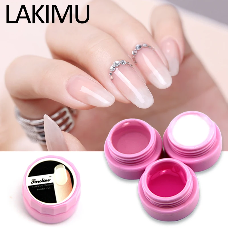 Lakimu Jelly White Transparent Nail Gel UV Builder Gel Paint Camouflage