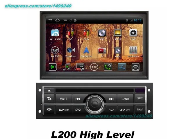 Liandlee 2 din Автомобильный gps Android для Mitsubishi L200 2008~ 2013 радио Navi навигационные карты dvd-плеер HD экран OBD2 камера ТВ