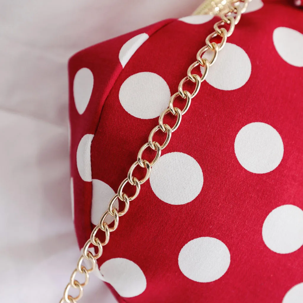 Роскошные сумки женские сумки дизайнерские женские сумки через плечо милые Kawaii Мини Сумка-тоут сумка через плечо с принтом в горошек Bolso Lunares Новинка