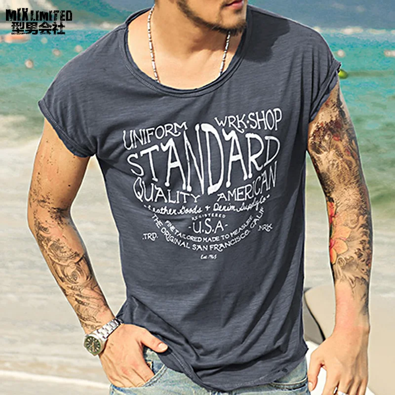Kaos Kasual Huruf Cetak T shirt 