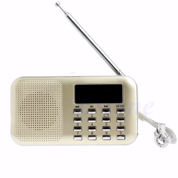 

1 PC Mini Portable LCD Digital FM Radio Speaker USB Micro SD TF Card Mp3 Music Player