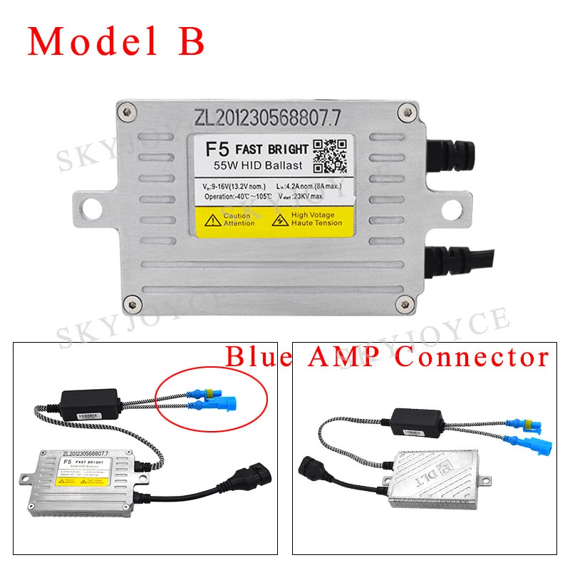 SKYJOYCE AC 12 В 55 Вт оригинальный DLT F5 Быстрый Яркий HID балласт для H1 H11 H7 HB3 D2H комплект F5T