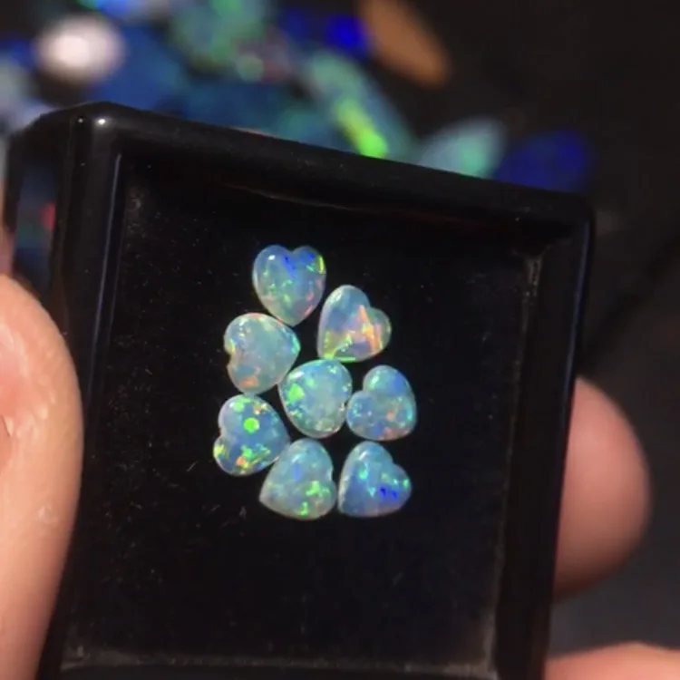 

Opal Gemstone 4mm 8pcs Natural Opal Gemstones 525 Australia Origin Loose Stones Loose Gems Gemstones For Jewelry Making