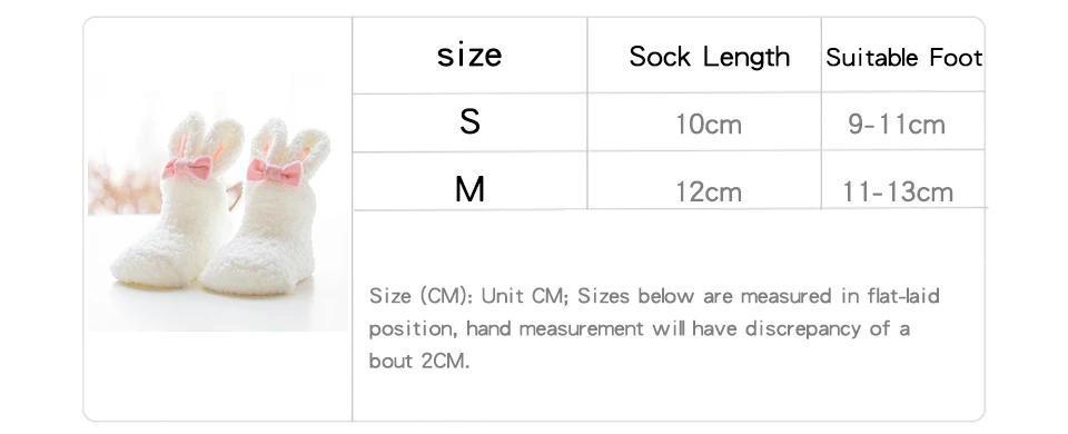 Носки-тапочки для новорожденных девочек зимние мягкие нескользящие носки принцессы из кораллового флиса с милыми заячьими ушками для малышей для детей от 0 до 3 лет