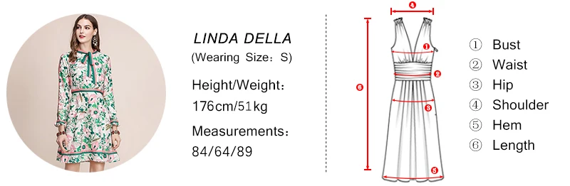 Женское платье с поясом LD LINDA DELLA, весеннее цветное платье с длинным рукавом, платье с воротником, платье с цветочным принтом