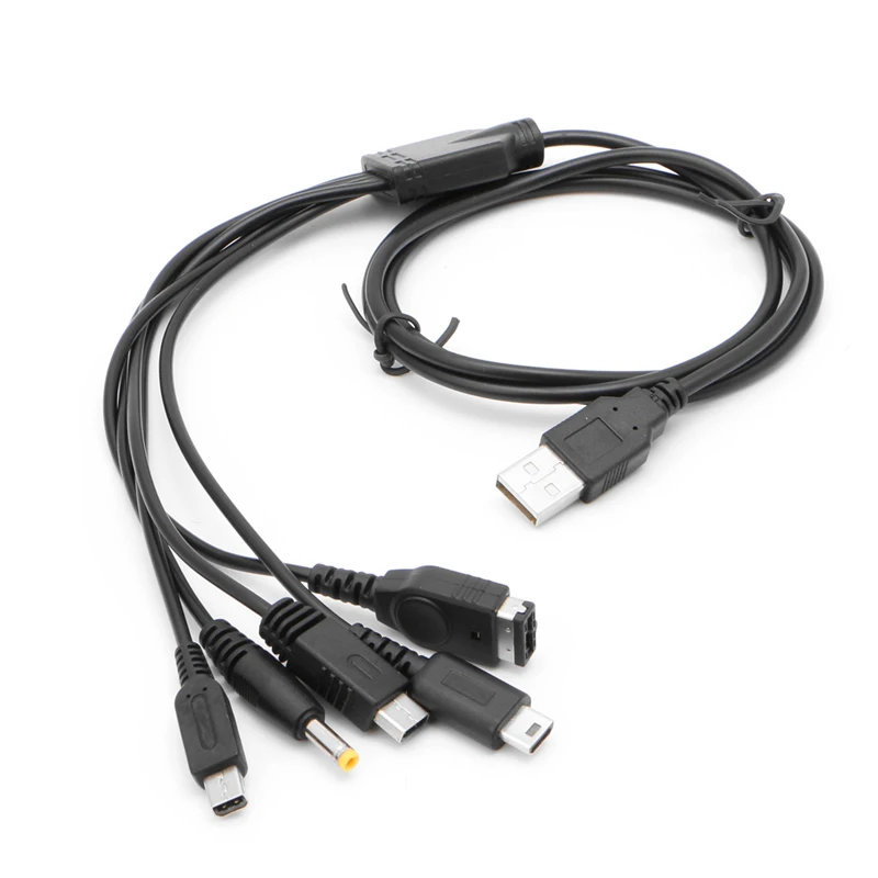 Usb-кабель зарядное устройство для Nintendo GBA SP WII U 3DS NDSL XL DSI psp 5 в 1