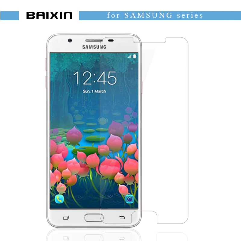 Закаленное стекло baixin для Samsung Galaxy J5 Prime On5 Защитная пленка экрана чехол телефона
