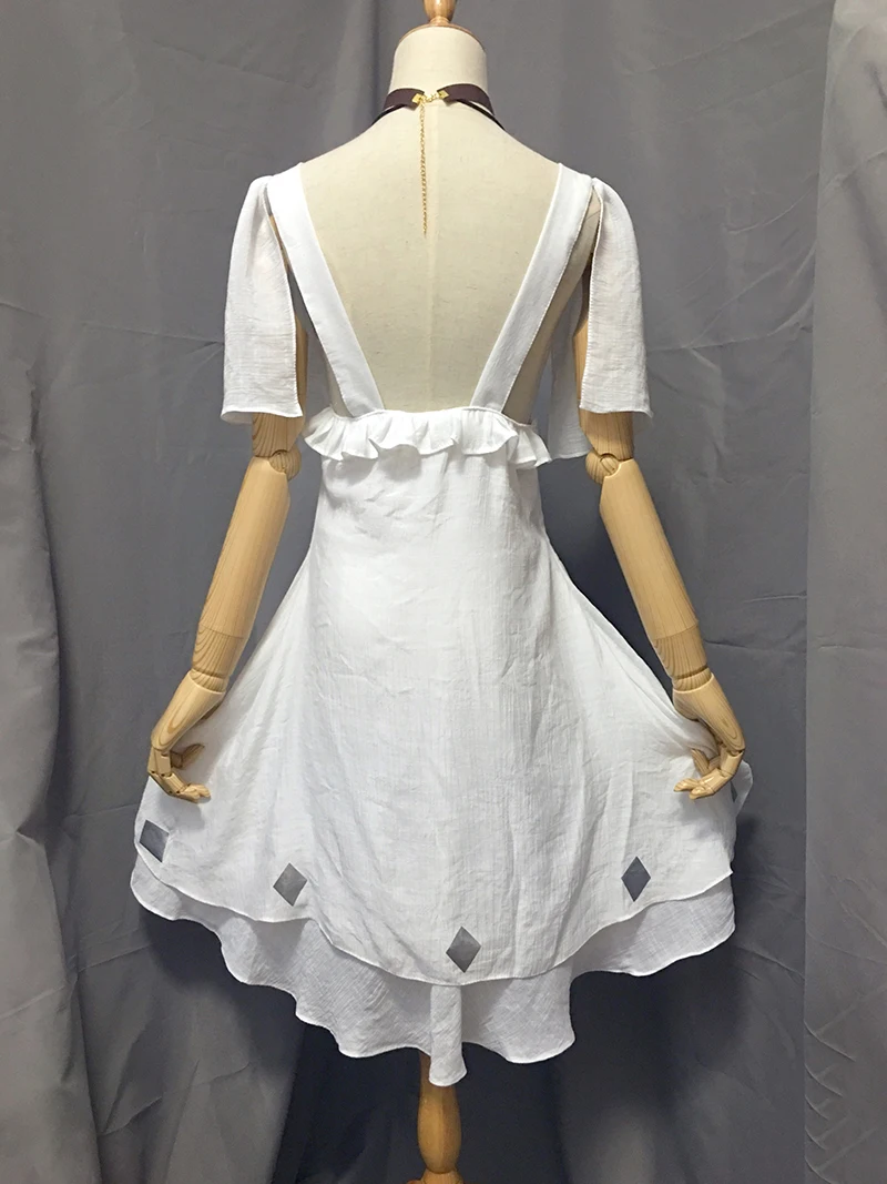 [Настроить] Final Fantasy XIV FF14 Minfilia косплей костюм белое платье Хэллоуин косплей для женщин