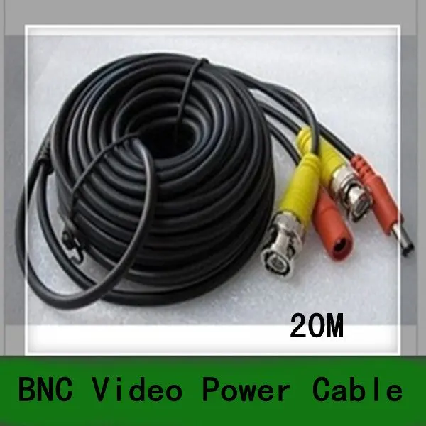 20M 60 ft CCTV BNC Video Power Cable DVR Surveillance Security Camera