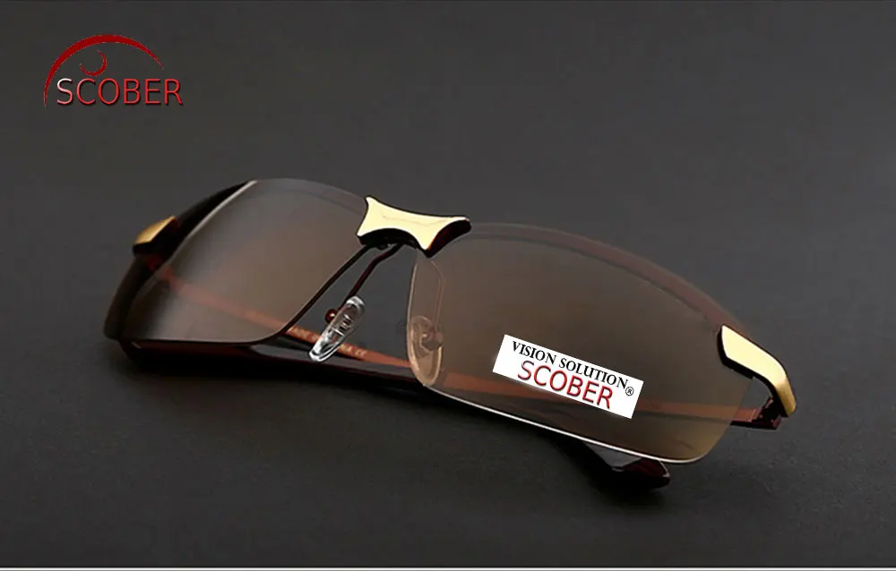 = SCOBER = Роскошные спортивные поляризованные солнцезащитные очки без оправы коричневые и серые линзы водительский TAC усиленный поляроидный, поляризованный Uv400 мужской