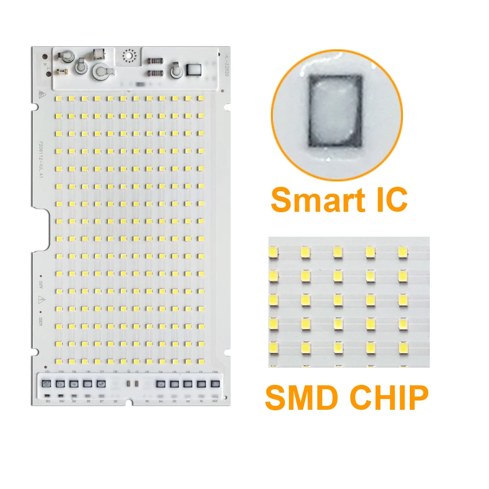 30 шт./лот светодиодная SMD лампа 10 Вт 20 50 100 чип освещения AC220V/110 В вход напрямую