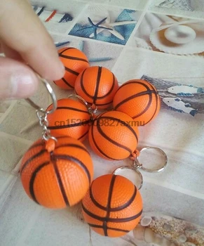 

400PCS Cheap Football Basketball Baseball Table Tennis PU Keychain Toys, Fashion Sports Item Key Chains Jewelry Gift