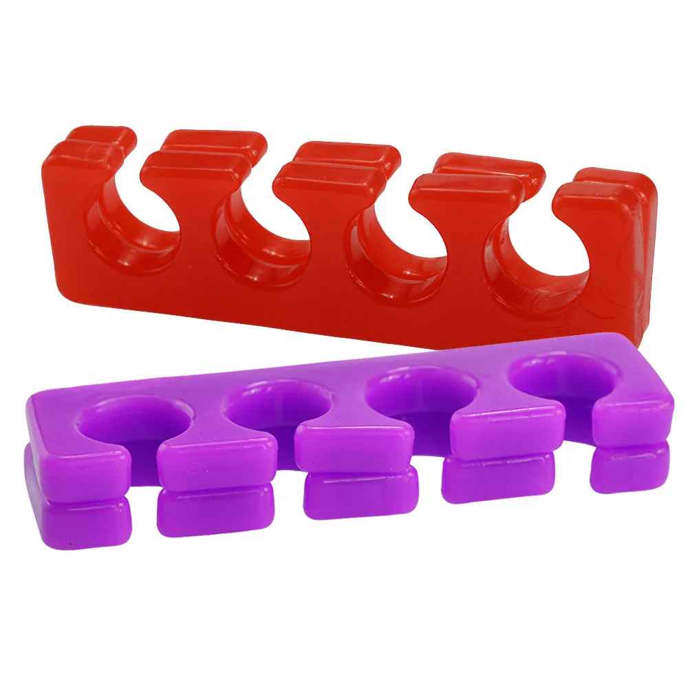 

2pcs Reusable Plastic Form Toe/Finger Separator Manicure Pedicure Nail Art Salon Spacer Feet Care Nail Tools TR361