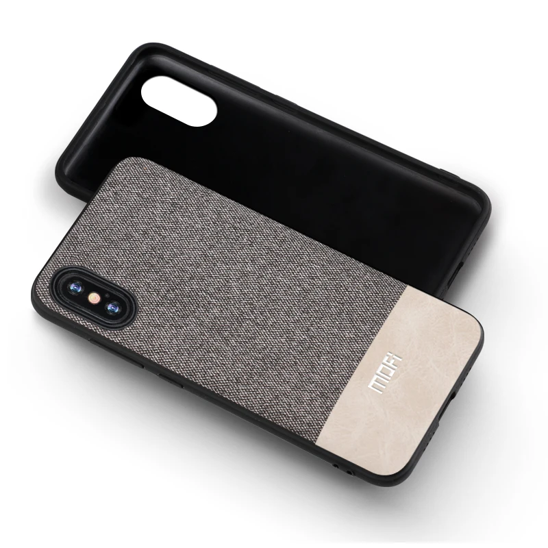 MOFi Fabirc Case For iphone X Case Cover Silicone Edge Shockproof Men Business For iphone X Back Cover For iphonex  Case iphone 6s plus phone case