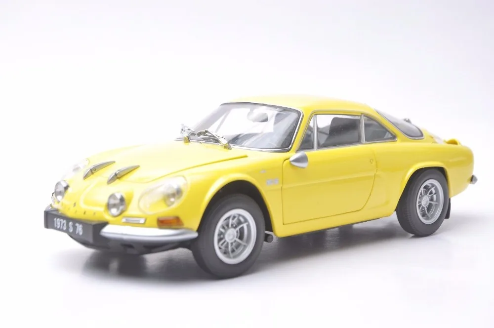 1:18 литая под давлением модель для Alpine Renault A110 1600S 1973 желтое купе игрушечный автомобиль миниатюрная Коллекция подарков