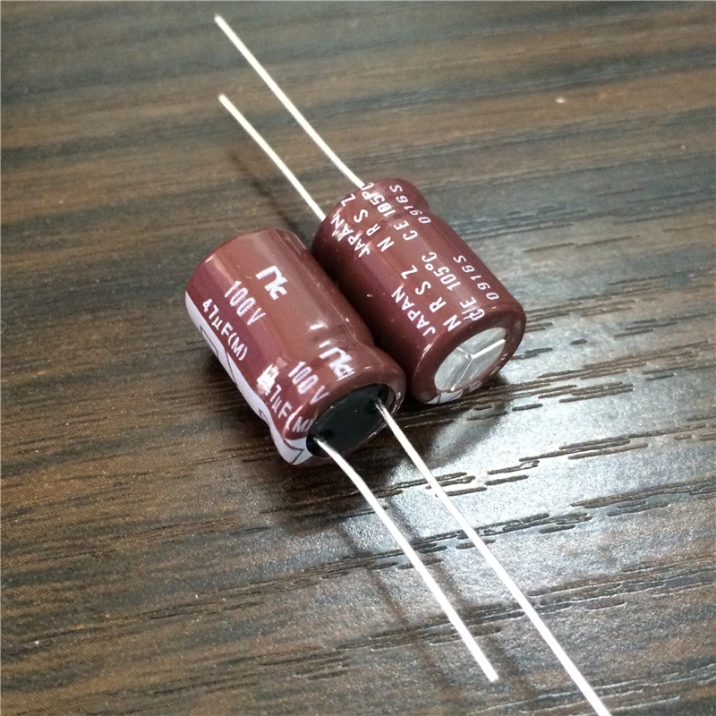 100pcs 47uF 100V Japan NIC NRSZ Series 10x16mm Very Low Impedance