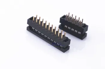 

50 pcs DIP Plug FD Connector 2.0 mm Pitch 6 8 10 12 14 16 18 20 24 26 30 34 40 50 60 Pin IDC Adapter Flat Cable 1.0mm transition