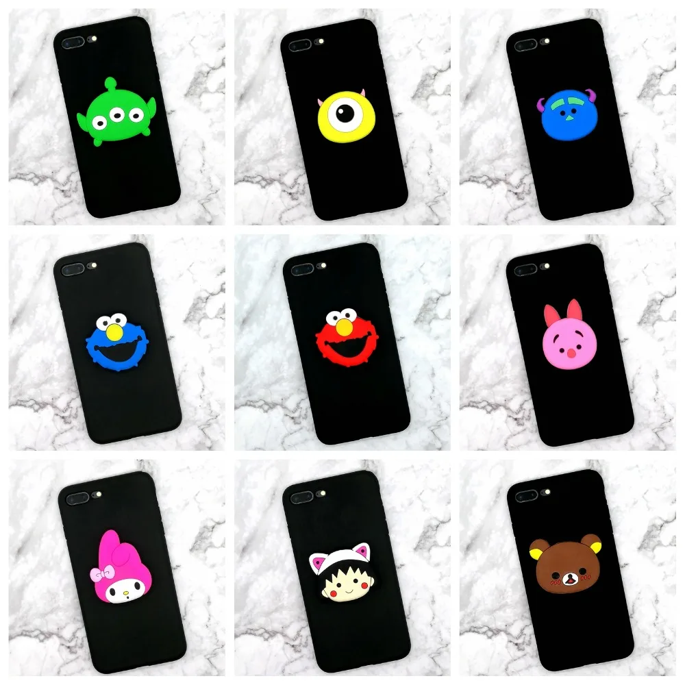 

Universal mobile phone stretch bracket Cartoon air bag Phone Expanding phone Stand Finger car phone Holder ring holder