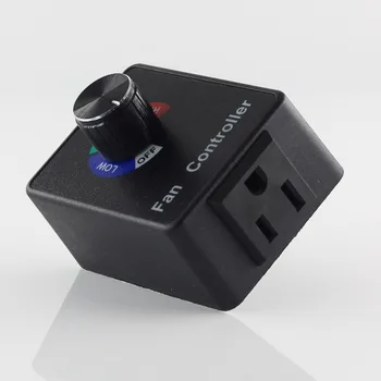 

American three plug,120V fan speed controller,With automatic overload protector,600W 5A Electronic governor,Speed switch